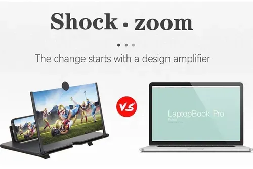 Mobile phone screen magnifier (black)