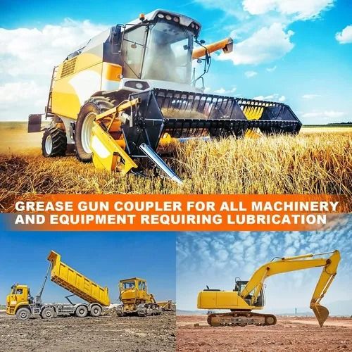 Leaking-proof Grease Tools Coupler, 12000PSI High Pressure Lubricating Oil Nozzle Accessory Compatible with 0.32 Cm Npt Lubricating Oil Nozzle