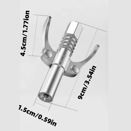 Share this product    Leaking-proof Grease Tools Coupler, 12000PSI High Pressure Lubricating Oil Nozzle Accessory Compatible with 0.32 Cm Npt Lubricating Oil Nozzle