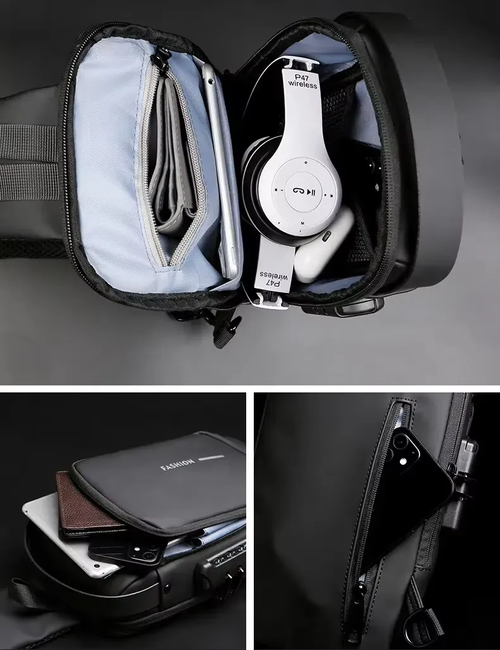 SecureCharge Fashion Backpack – Anti-Theft with Password Lock & USB Charging Port