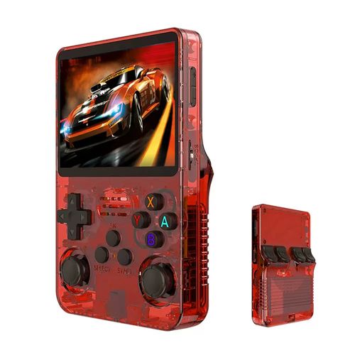 R36S Retro Handheld Video Game Console Linux System 3.5-inch IPS Screen Portable Handheld Video Player 64GB 15000 Games