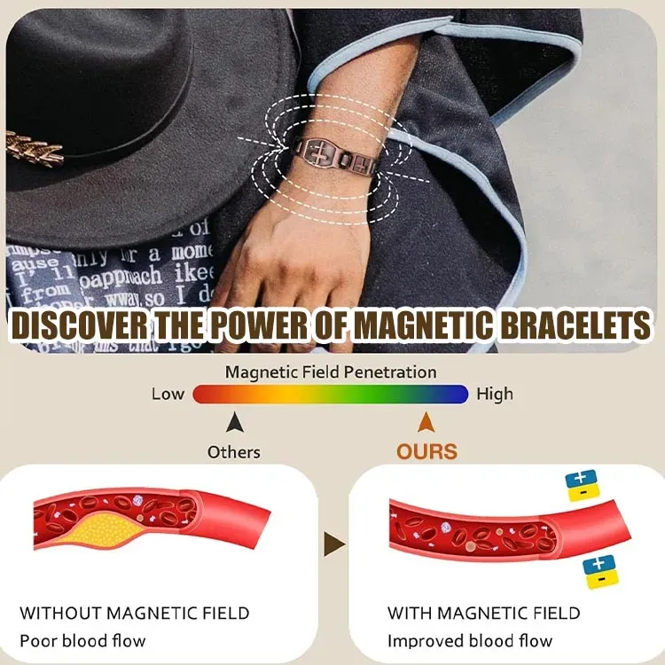 Magnetic Cross Bracelet