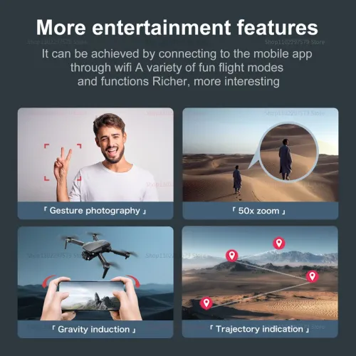 12.5cm large screen WIFI FPV drone, equipped with 8K high-definition camera, foldable quadcopter, aerial photography, live streaming, gift travel