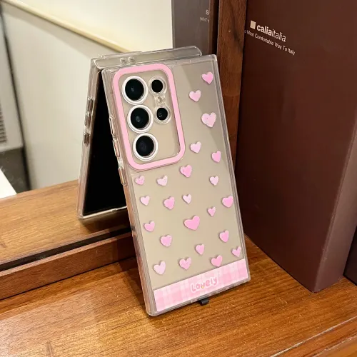 Change Color Luminous Call Light Up Flash Bowknot Castle Love Heart Phone Case for Samsung S 24 25 26 Ultra A 35 36 55 56 Cover