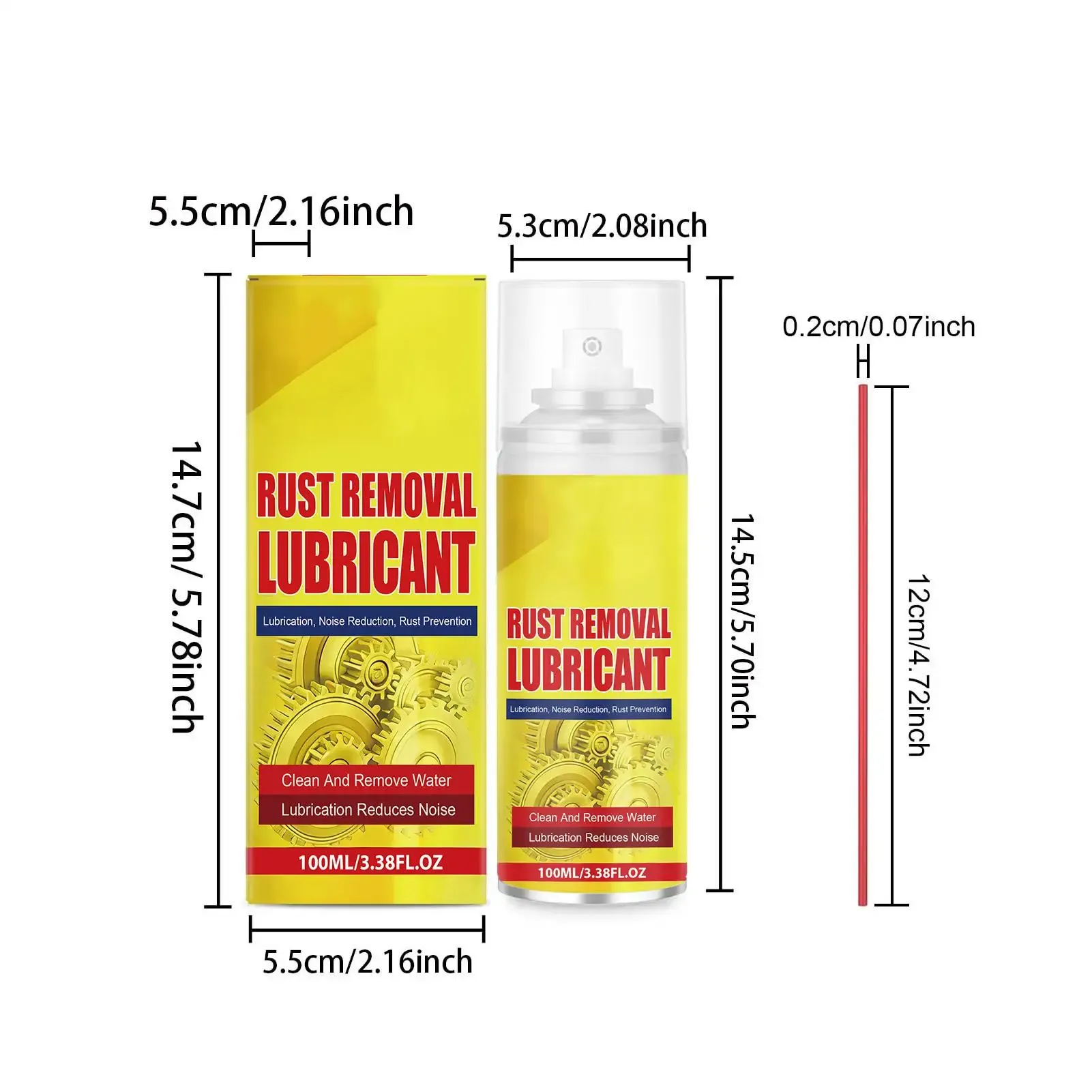 Rust Converter 100ml Cleaner Spray For Rust Heavy Duty Iron Converter For Bathroom Shower Sink Automotive Garage Bike Marine