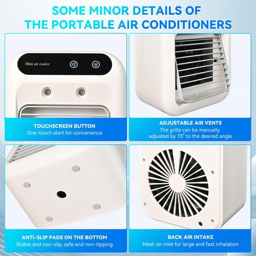 Mini Portable Air Conditioner with Cooling and Humidification Function