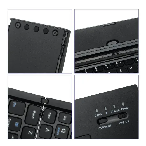 Wireless mobile phone computer keyboard foldable keyboard 70% off bluetooth keyboard aluminum alloy mini mobile phone