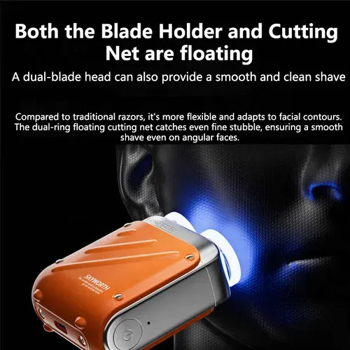 High Quality Mini Portable Electric Shaver Razor for Men Twin Blade Rechargeable IPX7 Waterproof Pocket-friendly