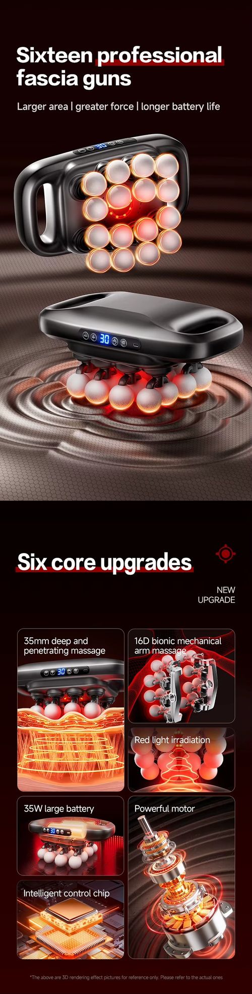 Intelligent multi-head massager