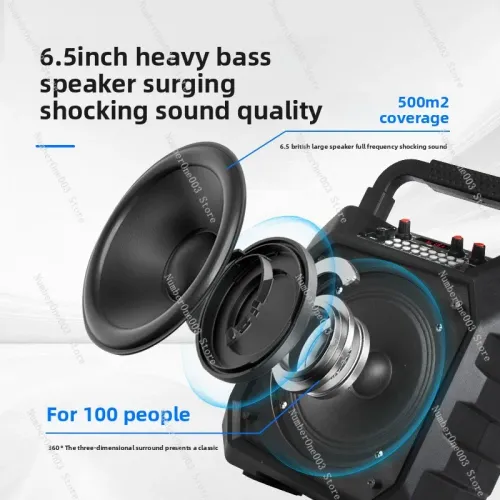 Portable Bluetooth Karaoke Microphone Speaker All-in-One for Home KTV Singing and Entertainment