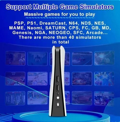 Dual 2.4G Controller Q10 SE 3D Game Stick 64GB 40000+ Game Wireless Control Retro Classic Video Game Console GameStick for PSPLW