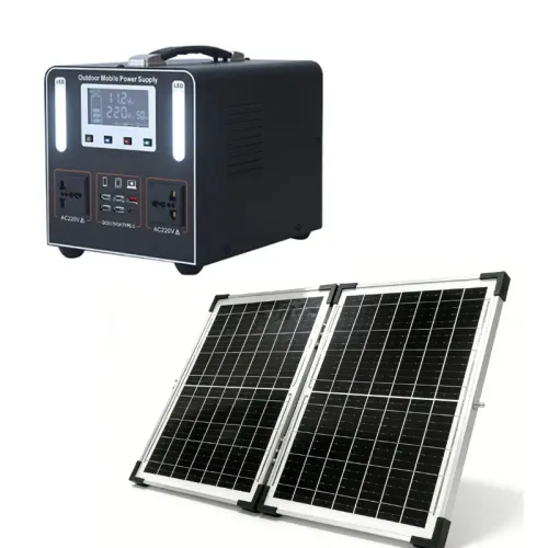 500W 500Wh Portable Power Station or 40W Solar Panel 220V LiFePO4 Battery Emergency Backup Power Supply for Camping Home Outdoor