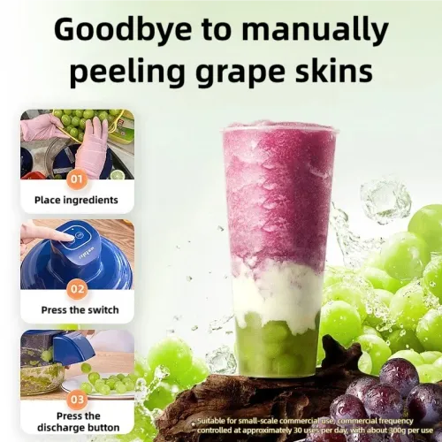 Electric Fruit and Vegetable Peeler Automatic Small Fruit Peeling Tool Smart Grape Peeler Kitchen Peeling Gadget