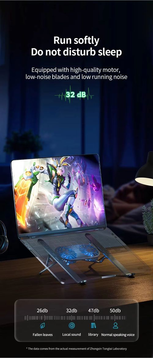 Foldable Laptop Stand with Dual-Fan Cooling