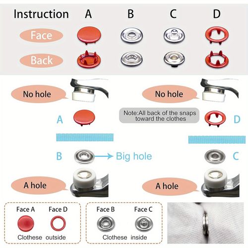 Button clip set