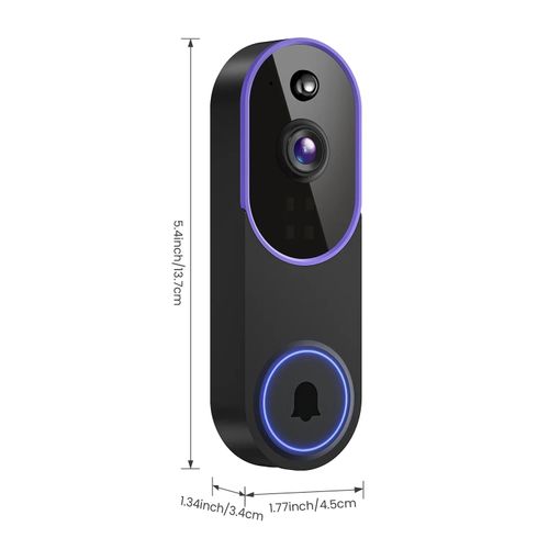 Video DoorbellWiFi Camera: Night Vision, AI-Powered Snapshots and Video Recording