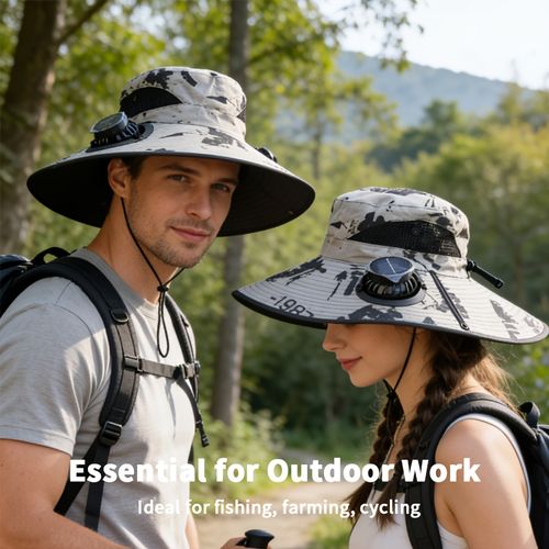 Solar-Powered Fan Hat