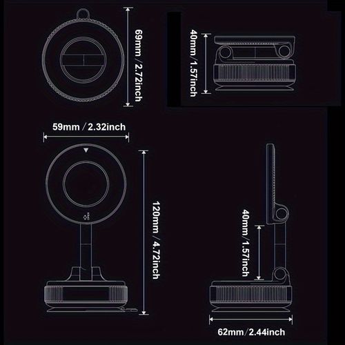 360-degree adjustable phone holder
