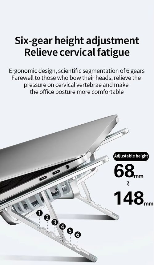 Foldable Laptop Stand with Dual-Fan Cooling
