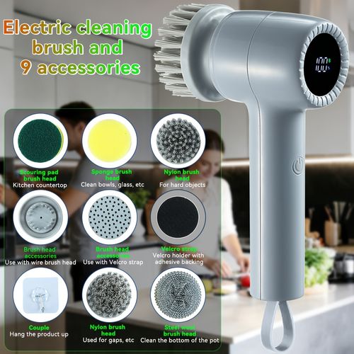 Wireless electric cleaning brush