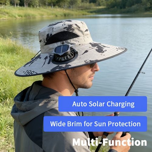 Solar-Powered Fan Hat