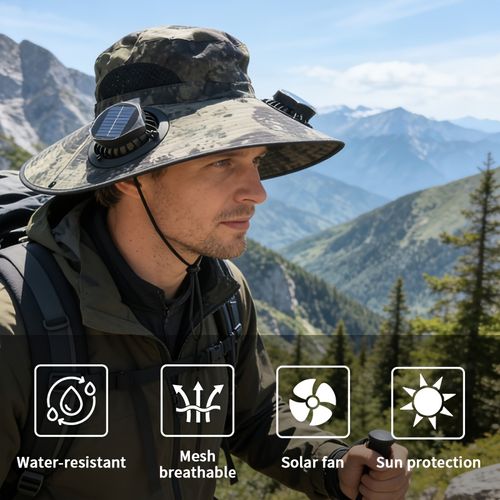 Solar-Powered Fan Hat