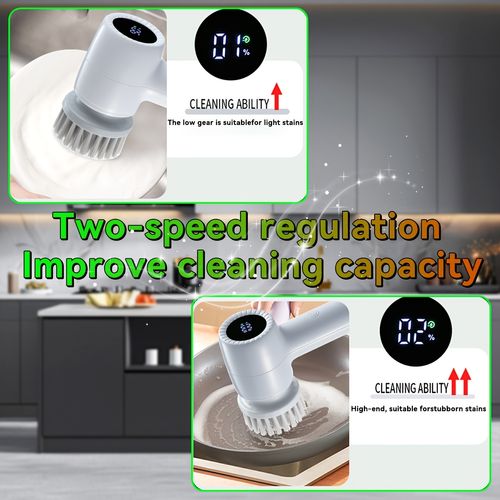 Wireless electric cleaning brush