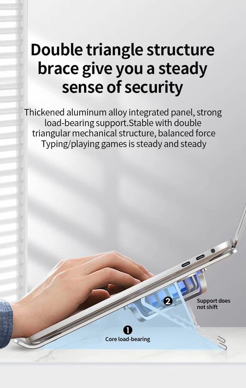 Foldable Laptop Stand with Dual-Fan Cooling