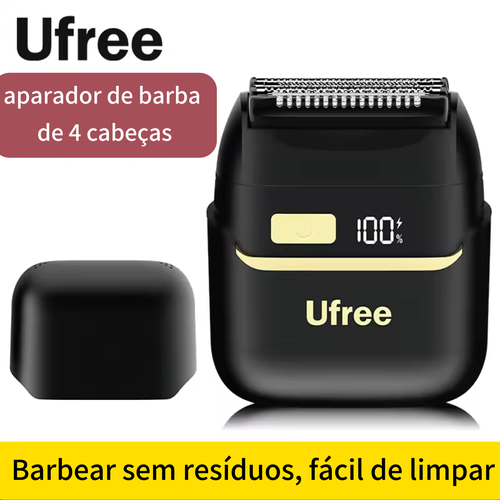 UFREE portátil quatro lâminas à prova d'água barbeador facial para homens