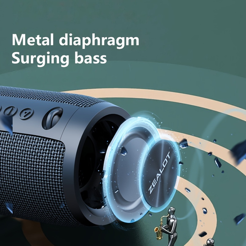 IPX5 Waterproof Bluetooth Speaker - Bluetooth 5.0 HD Sound | TWS Stereo Pairing | 1800mAh Battery | 5W×2 Powerful Output | 4-5H Playtime | 15m Wireless Range