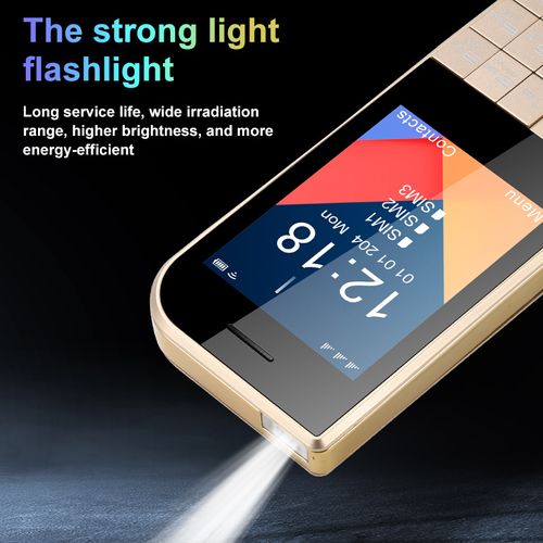 Triple SIM! Ultra Slim Card Phone | Perfect Backup for Seniors & Students | Easy Keypad & Light Design