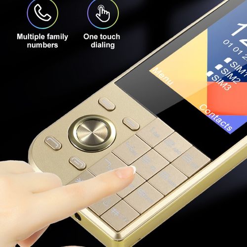 Triple SIM! Ultra Slim Card Phone | Perfect Backup for Seniors & Students | Easy Keypad & Light Design