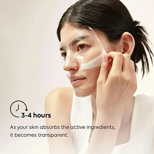 Bio-Collagen Glow Mask Overnight, Korean Deep Hydrating Firming Hydrogel Mask with Pure Collagen Films for Real Deep Mask Experience