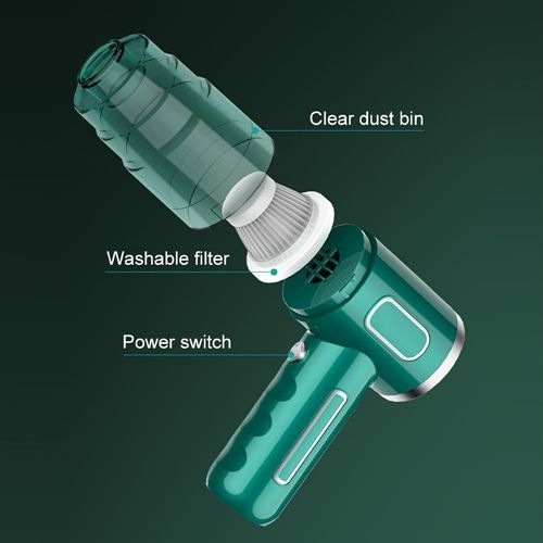 Handheld Cordless Vacuum Cleaner, 2 In 1 USB Portable Dust Blower, Cordless Duster Computer Cleaning, Electric Dust Blower For Car 2