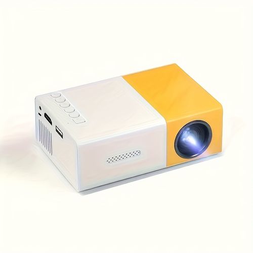 Portable Mini Projector - 1080P Video Projector with USB Interface, Remote Control, and Wide Compatibility - Perfect for Home, Outdoor Movie Nights, and Gift-Giving