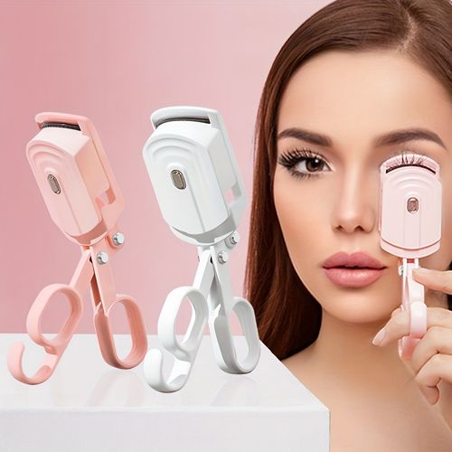 2nd Generation Upgraded Heated Eyelash Curler - High-Quality Electric Lash Curler for Long-Lasting, More Curled Lashes - Fast Shaping, Spring-Back Handle Design, Easy to Use,