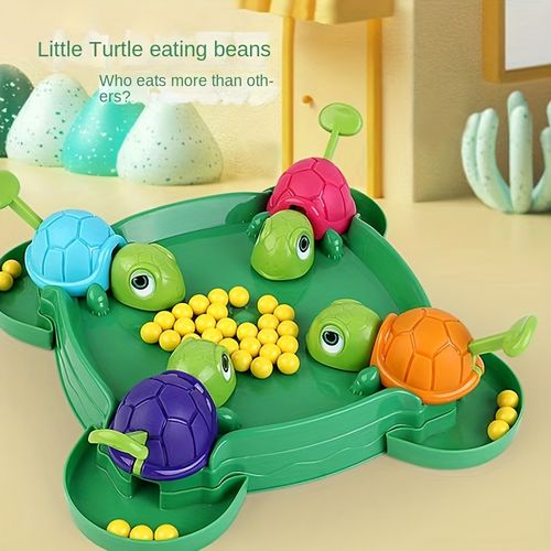 Interactive Children's Toy: Little Turtle Eating Beans, Grabbing Beads, Parent-child Desktop Game