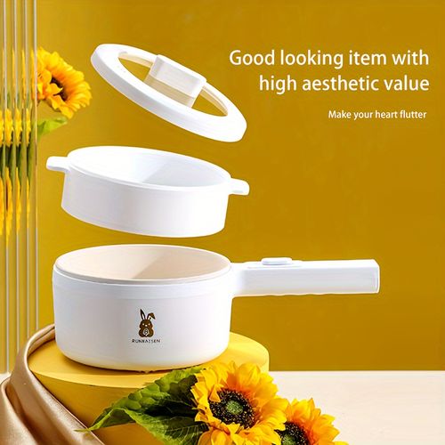 Multi-Functional Electric Cooker, Non-Stick, 110V-130V, PP Material, 1-Pot Electric Stove for Frying, Stir-Frying, Steaming, Boiling, Blanching, with Temperature Control, Quick Heat, Lock Heat, Insulated, Anti-Scald, Durable Kitchen Appliance