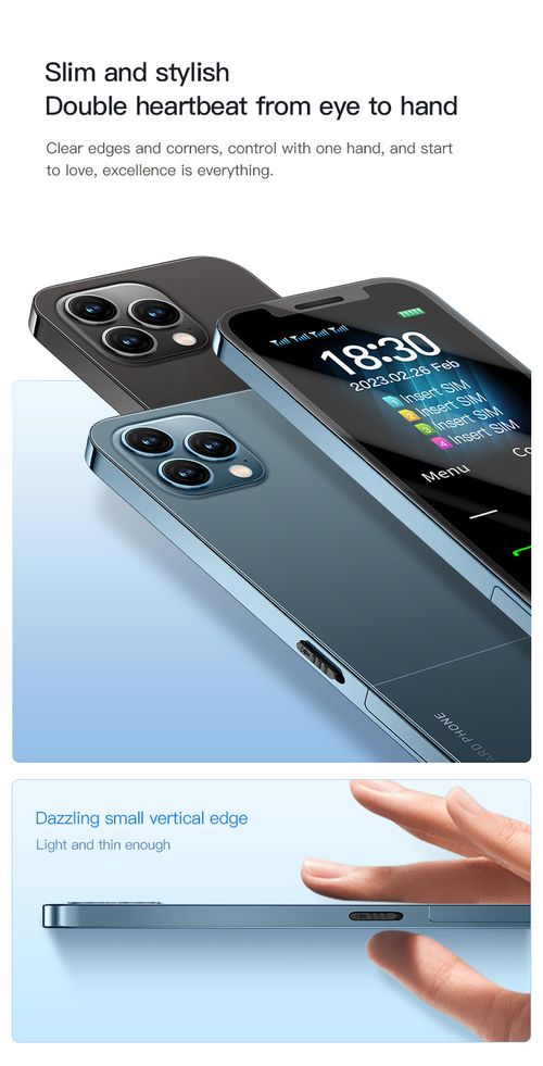 Mini Cell Phone with 4 SIMs and 4 Standby