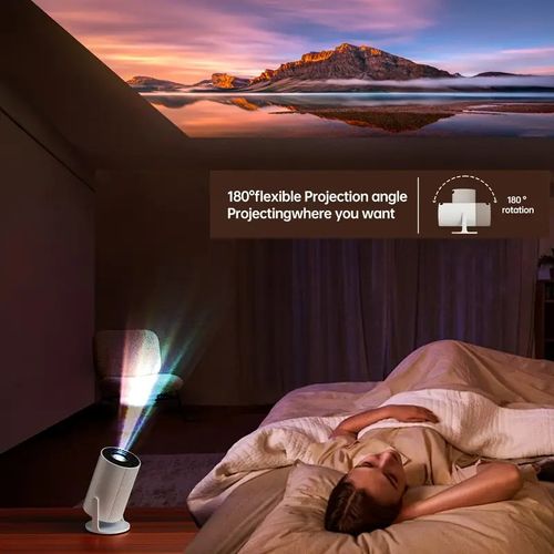 1080p projector HY300 mini android smart new wifi projector bedroom throw wall
