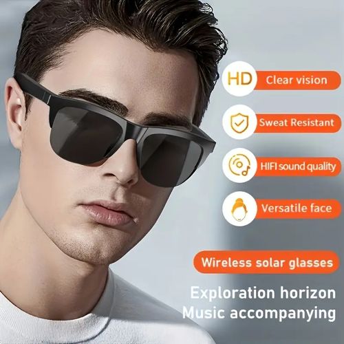 AI Translation Wireless Glasses Glasses Earbuds Support 144 Languages Open-Ear Earbuds Include Microphone Long Battery Life Wireless Over-Ear Headphones High-Fidelity Stereo Wireless Sports Earbuds