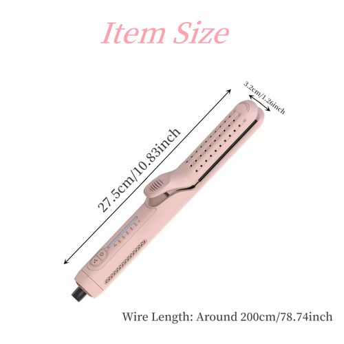 This 2-in-1 curling iron can curl and straighten hair, suitable for both long and short hair.