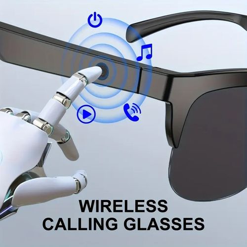 AI Translation Wireless Glasses Glasses Earbuds Support 144 Languages Open-Ear Earbuds Include Microphone Long Battery Life Wireless Over-Ear Headphones High-Fidelity Stereo Wireless Sports Earbuds