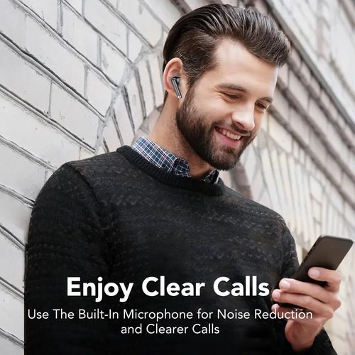 Wireless Earbuds - Advanced Noise Cancellation, LED Power Display, Immersive Stereo Bass, Crystal-Clear Calls - Portable Charging Case, Sweat-Resistant For Sports And Workout - For Music Lovers & Fitness Enthusiasts - Perfect for Travel & Gym