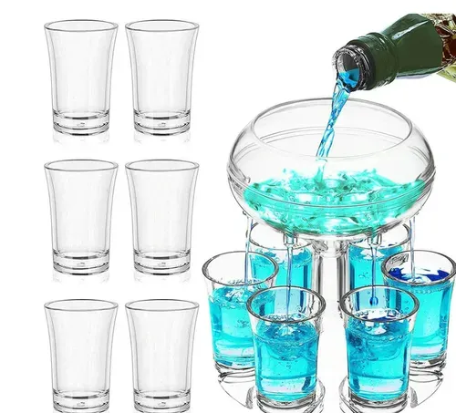 🔥HOT SALE🔥 COD!6 Shot Liquor Dispenser , Dolphine Siphon