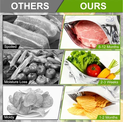 🔥HOT SALE🔥 COD! ✨Reusable Aluminum Foil Sealed Storage Bags🌱 (Buy 1 Get 10!) Reusable Ziplock Bags
