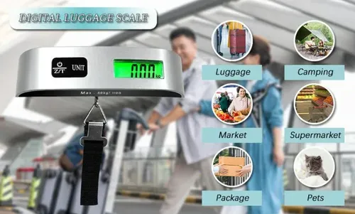 🔥HOT SALE🔥 COD!Portable Digital Luggage Scale Accurate Weighing | ELECTRONIC LUGGAGE SCALE