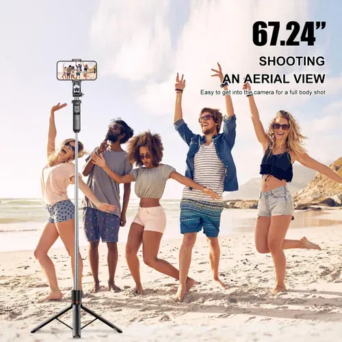 🔥HOT SALE🔥 COD!⚡HOT SELLER LIMIT STOCK⚡ Lightweight Extendable Selfie Stick Tripod with Bluetooth Remote, Stable for Safari Beach Travel Group Photos