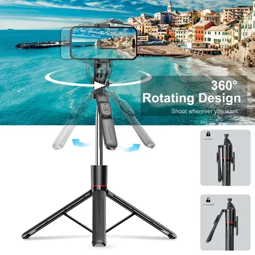 🔥HOT SALE🔥 COD!⚡HOT SELLER LIMIT STOCK⚡ Lightweight Extendable Selfie Stick Tripod with Bluetooth Remote, Stable for Safari Beach Travel Group Photos