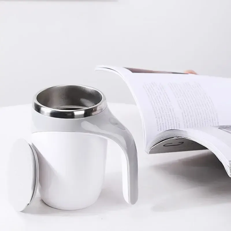 Automatic stirring cup mug rechargeable portable coffee electric stirring stainless steel rotating magnetic household drinking tool